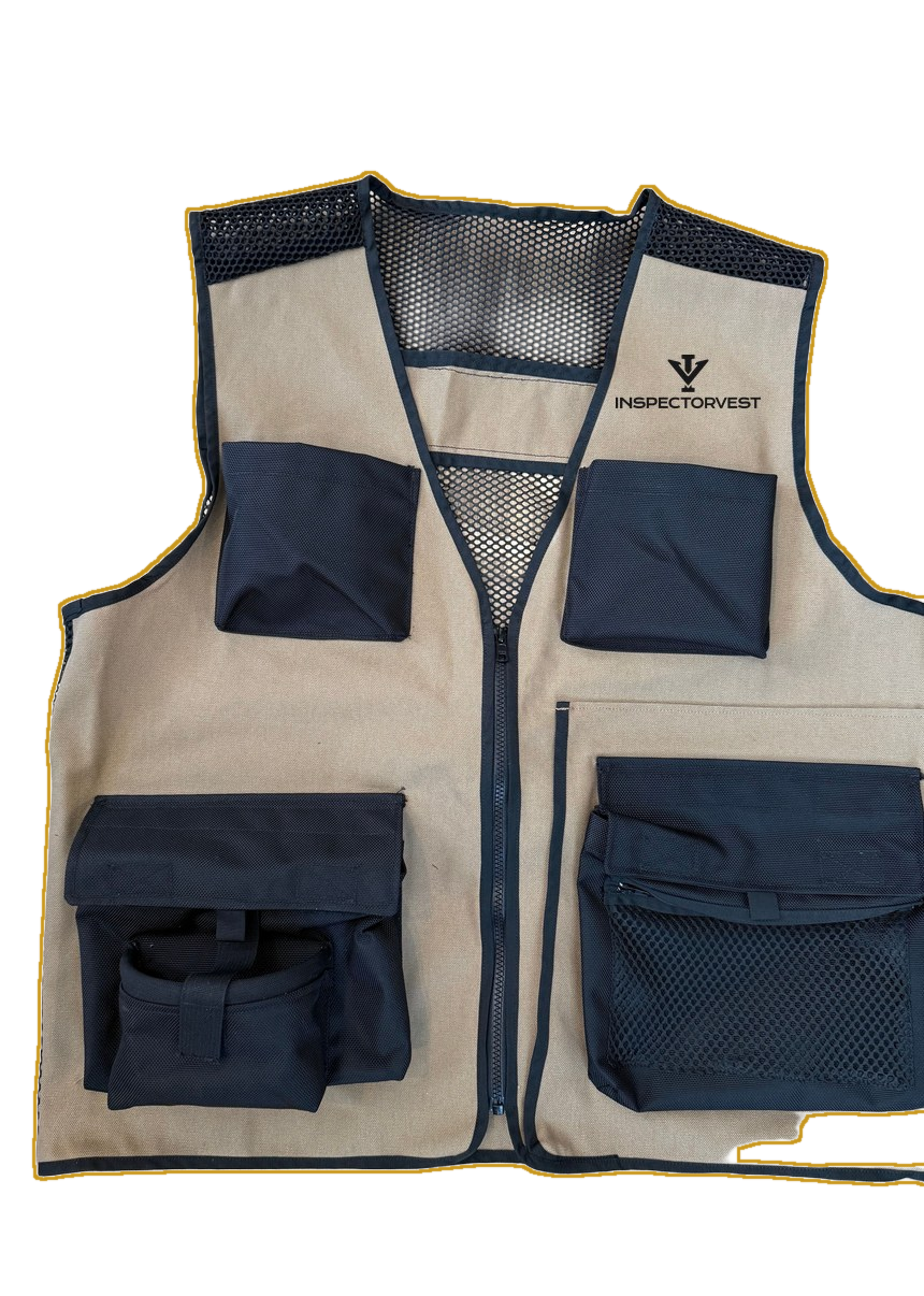 InspectorVest front, every pocket mapped